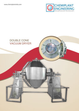 Double cone vacuum dryer, essential for drying processes in pharmaceutical and chemical sectors.