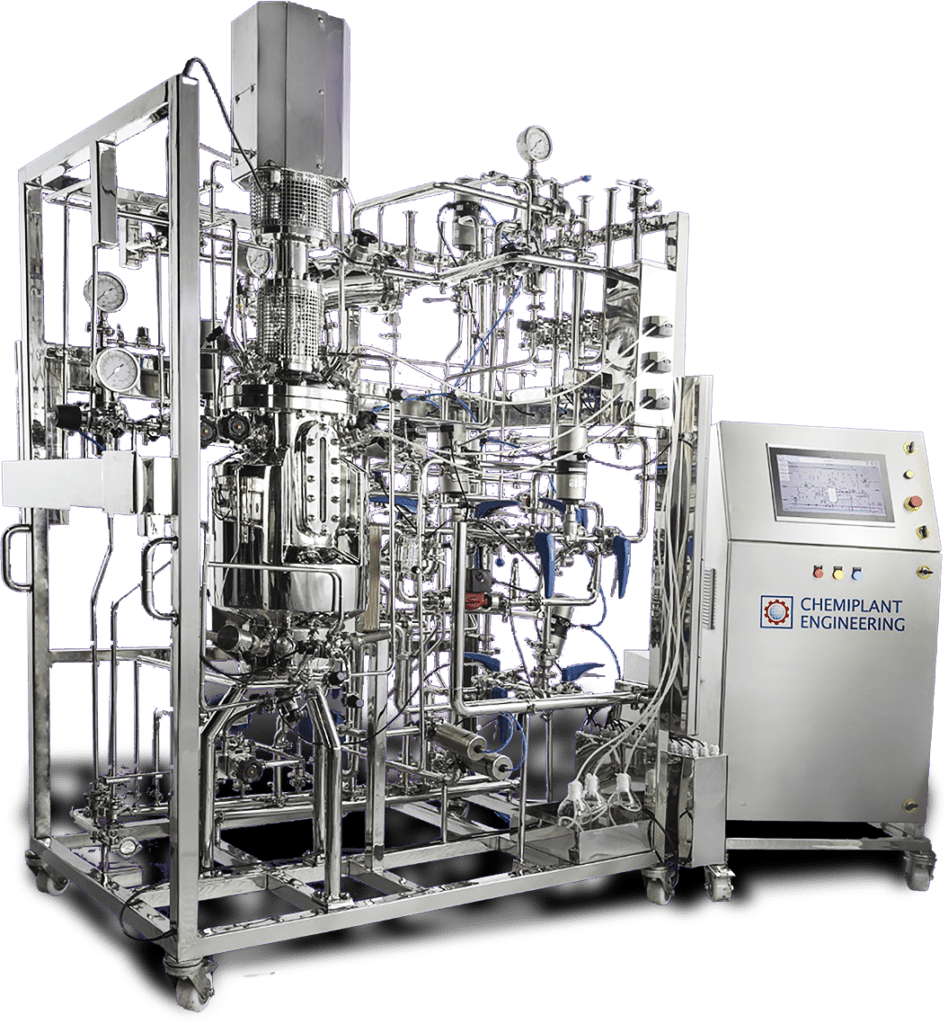 A bioreactor for fermentation and cell culture, manufactured by chemiplant engineering company
