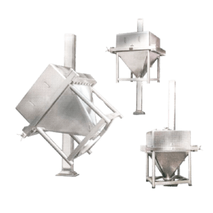 the image shows three meta bin blenders arranged on a white background