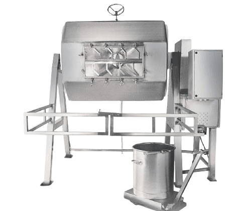 Octagonal blender by Chemiplant Engineering, ideal for mixing powders and granules efficiently.